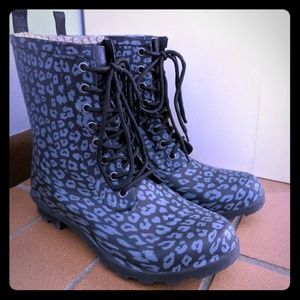 Animal Print Rain Boots